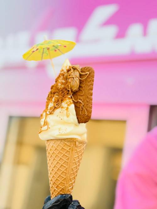 Authentic Speculoos Lotus Biscoff Crushed Ice Cream